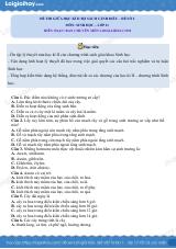 Đề thi giữa học kì 2 Sinh 11 Cánh diều - Đề số 2